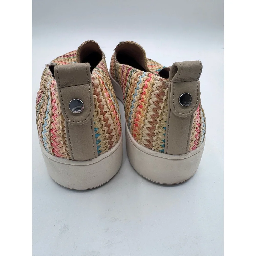 Kelly & Katie 9.5M Multicolor Slip‎ On Shoes Women Feni Woven Textile Sneakers